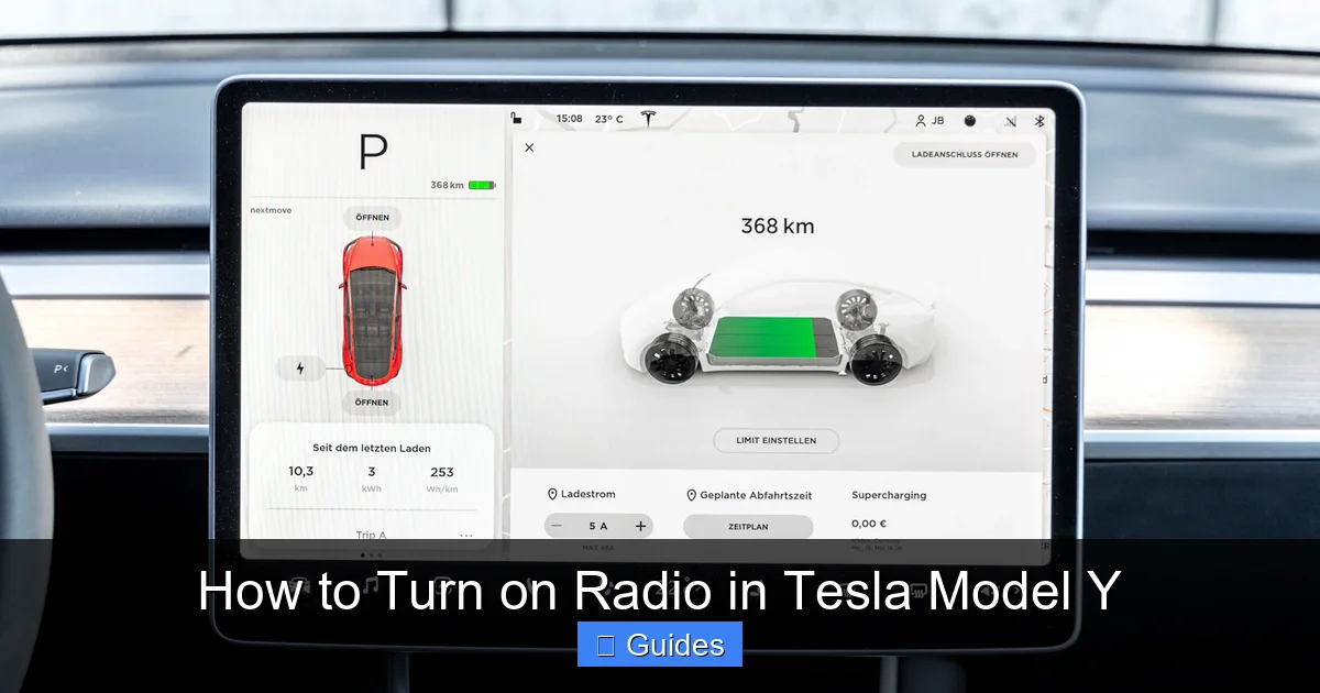 How to Turn on Radio in Tesla Model Y
