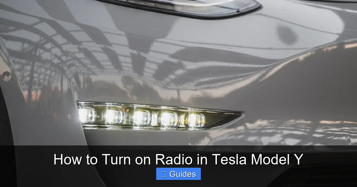 How to Turn on Radio in Tesla Model Y