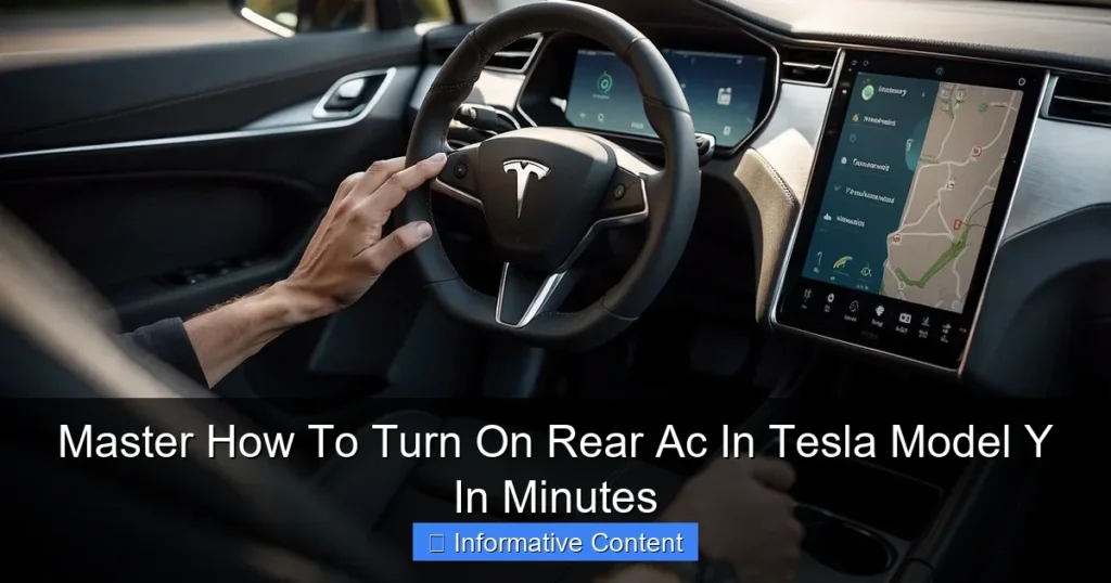 Master How To Turn On Rear Ac In Tesla Model Y In Minutes