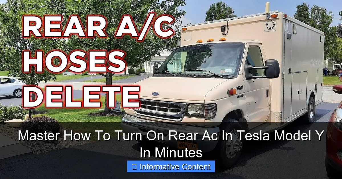 Master How To Turn On Rear Ac In Tesla Model Y In Minutes