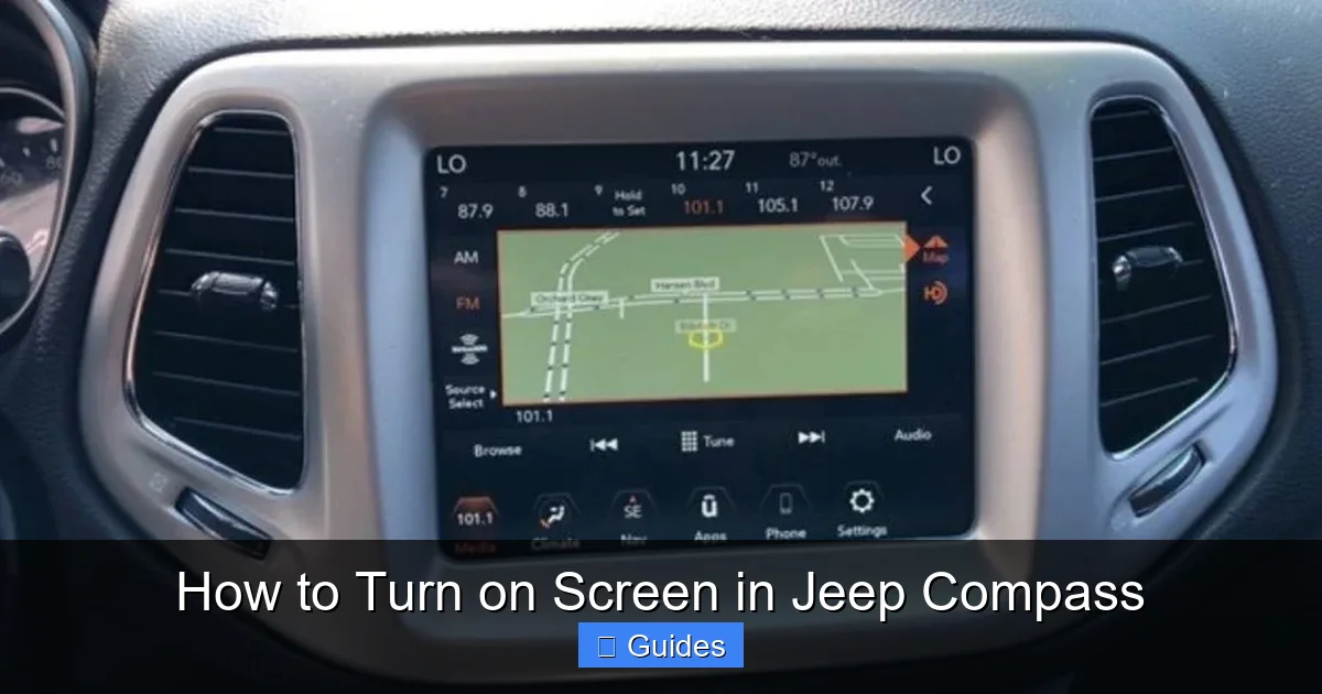How to Turn on Screen in Jeep Compass