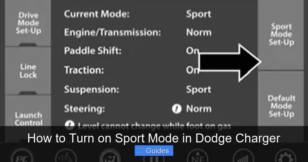 How to Turn on Sport Mode in Dodge Charger