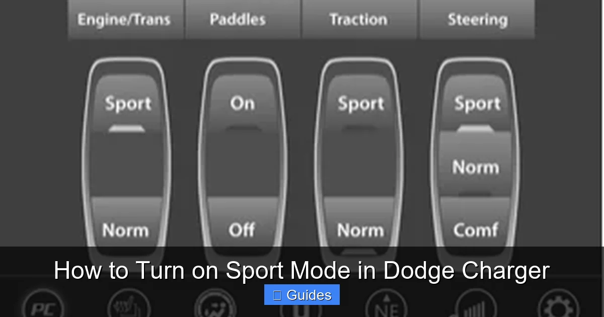 How to Turn on Sport Mode in Dodge Charger