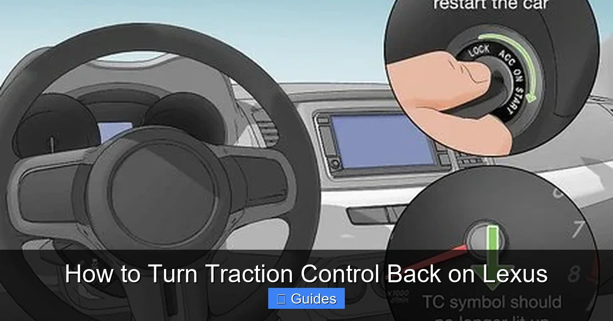 How to Turn Traction Control Back on Lexus