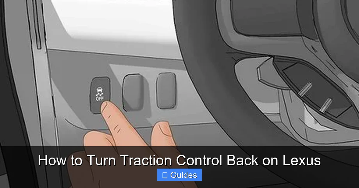 How to Turn Traction Control Back on Lexus