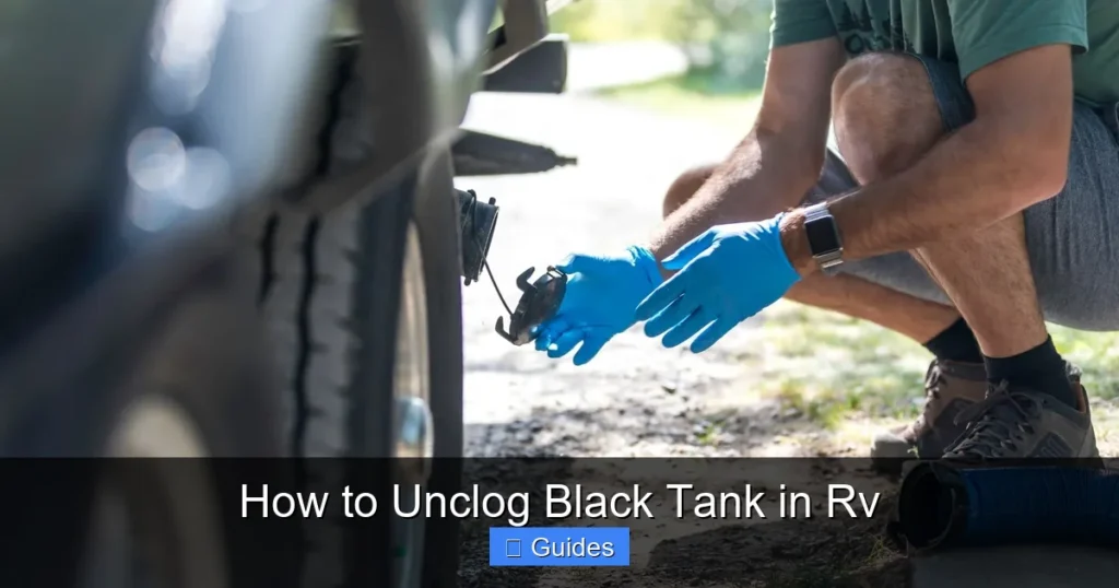 How to Unclog Black Tank in Rv