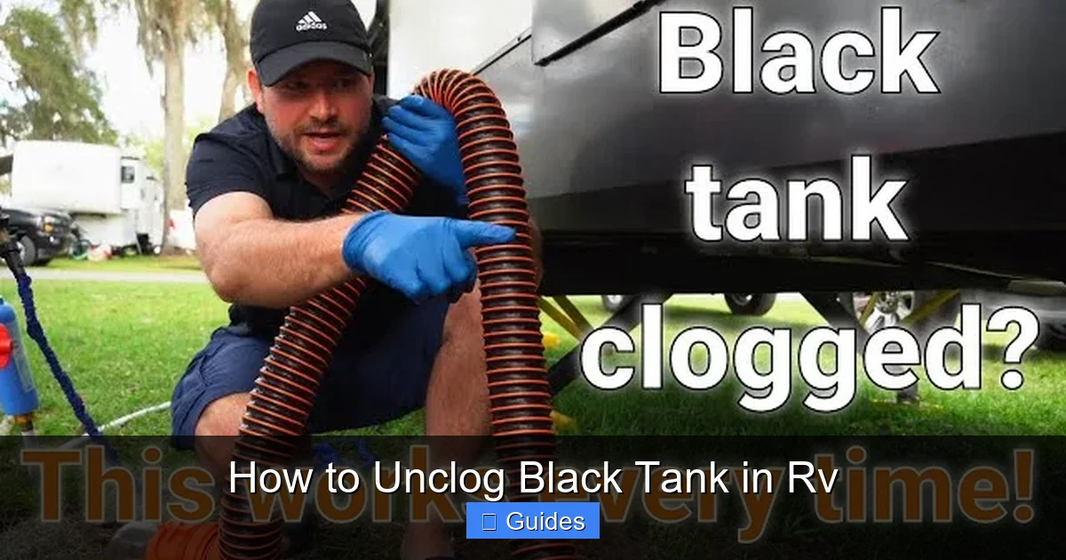 How to Unclog Black Tank in Rv