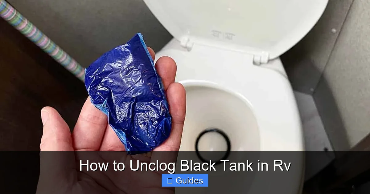 How to Unclog Black Tank in Rv