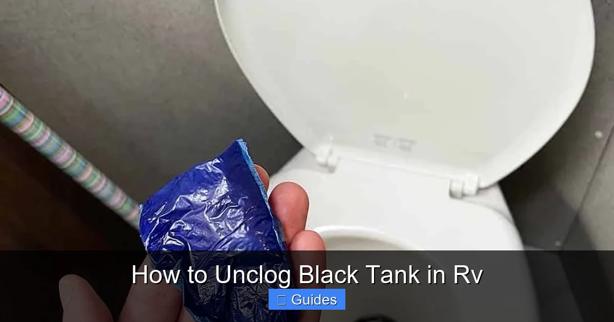 How to Unclog Black Tank in Rv