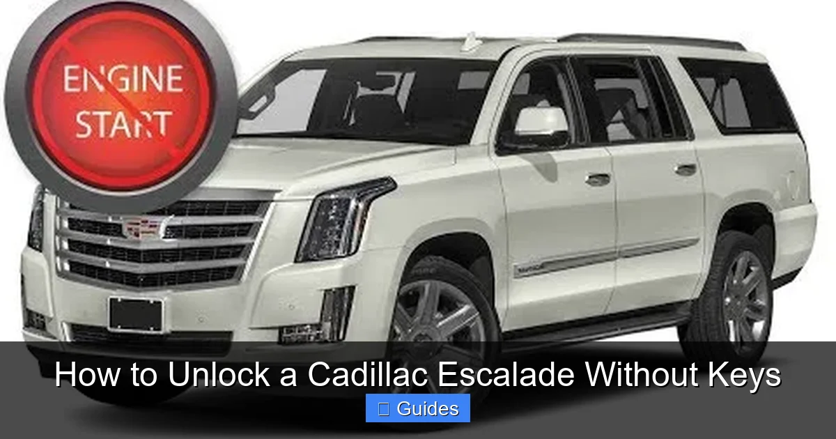 How to Unlock a Cadillac Escalade Without Keys