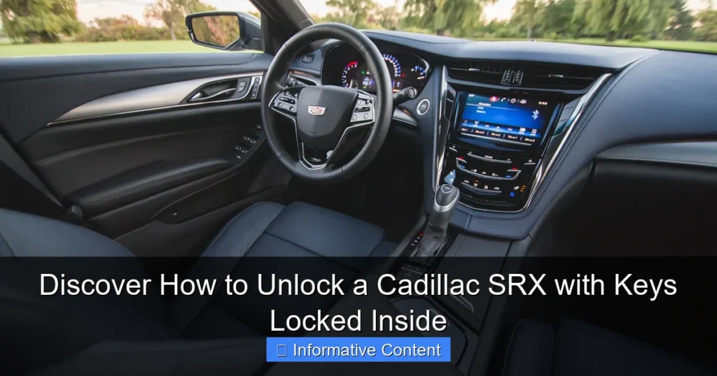 Discover How to Unlock a Cadillac SRX with Keys Locked Inside