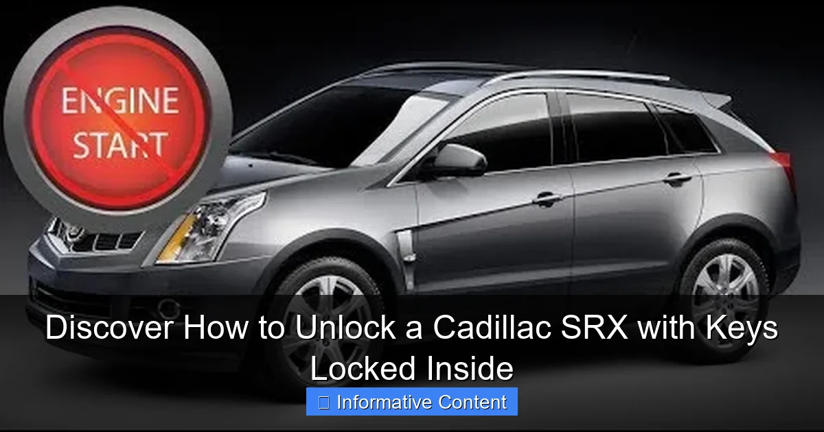 Discover How to Unlock a Cadillac SRX with Keys Locked Inside