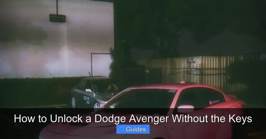 How to Unlock a Dodge Avenger Without the Keys