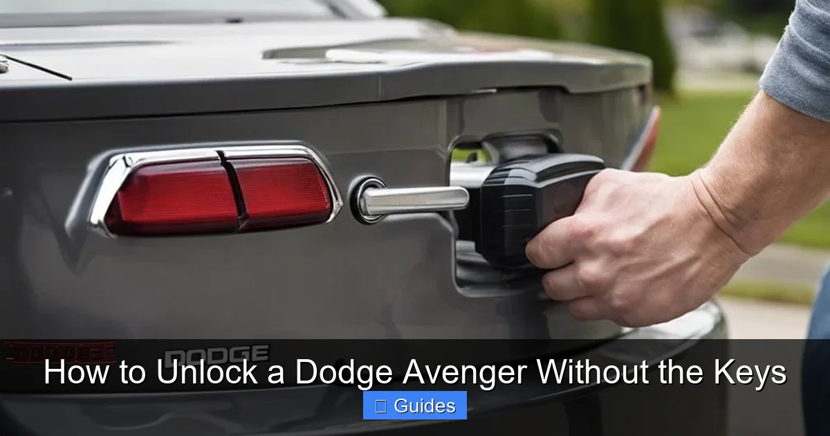 How to Unlock a Dodge Avenger Without the Keys