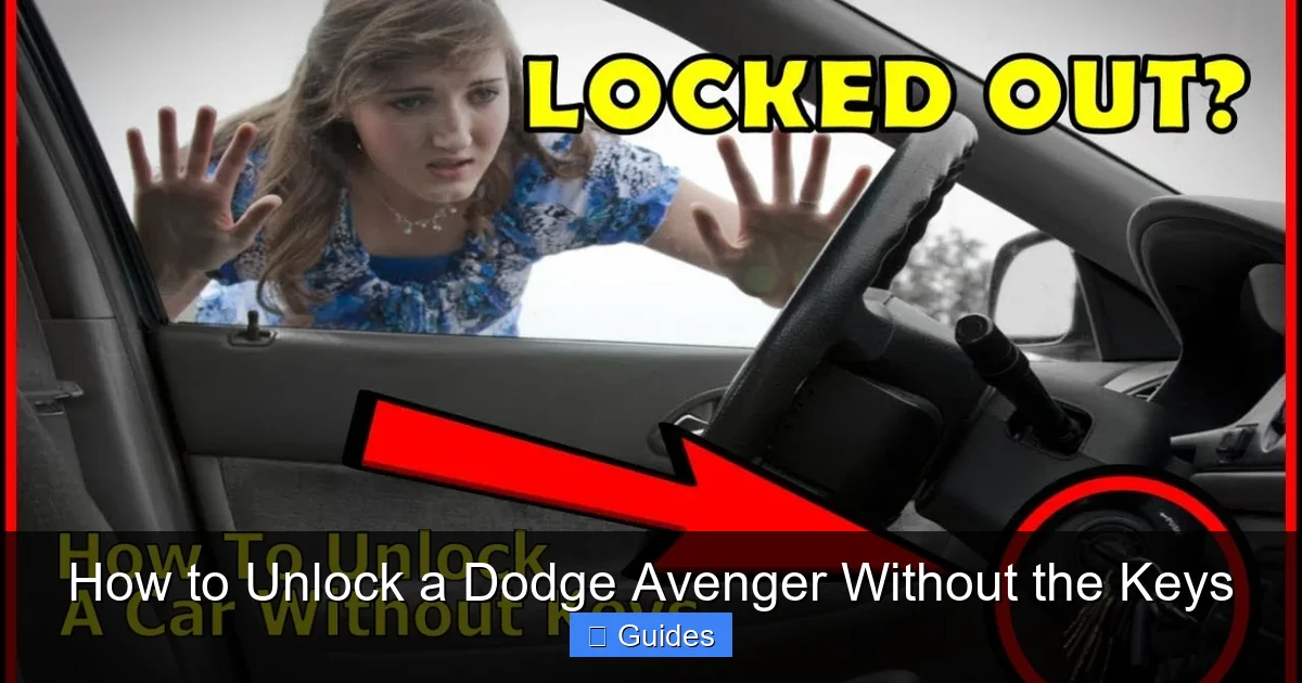 How to Unlock a Dodge Avenger Without the Keys