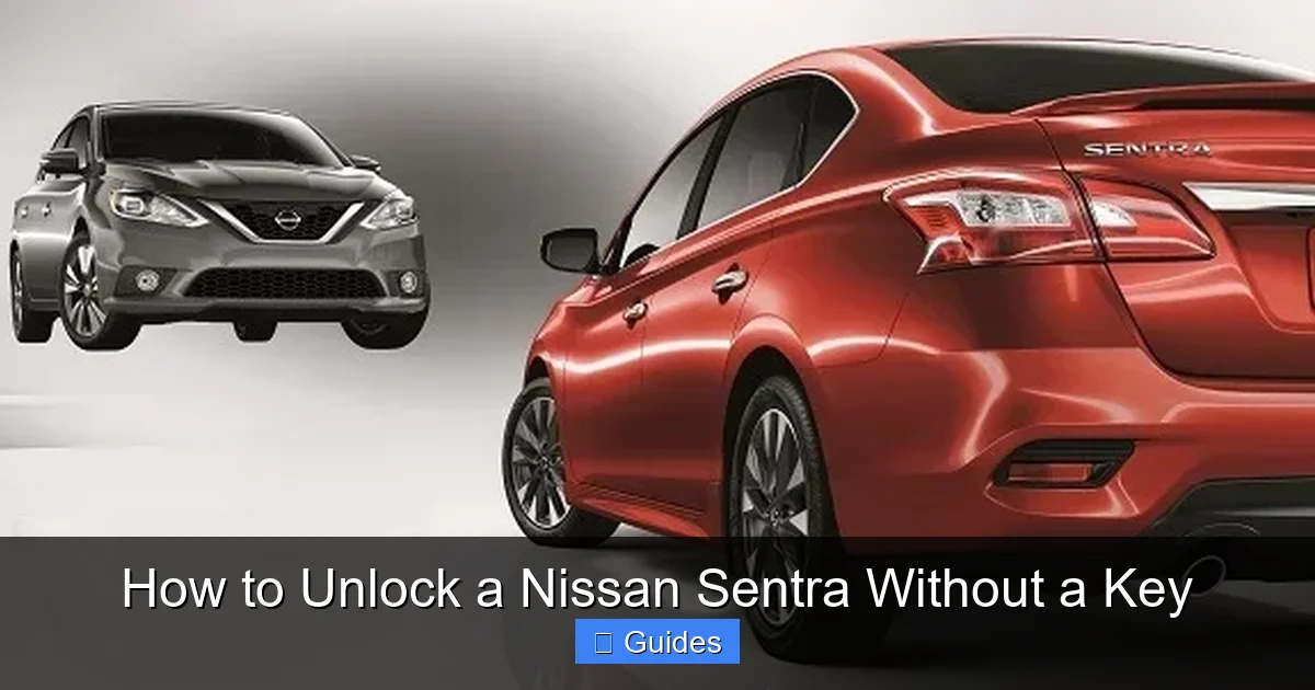 How to Unlock a Nissan Sentra Without a Key