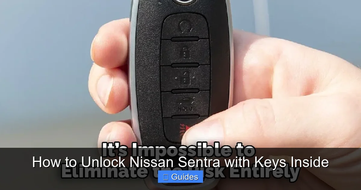 How to Unlock Nissan Sentra with Keys Inside