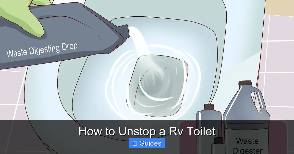 How to Unstop a Rv Toilet