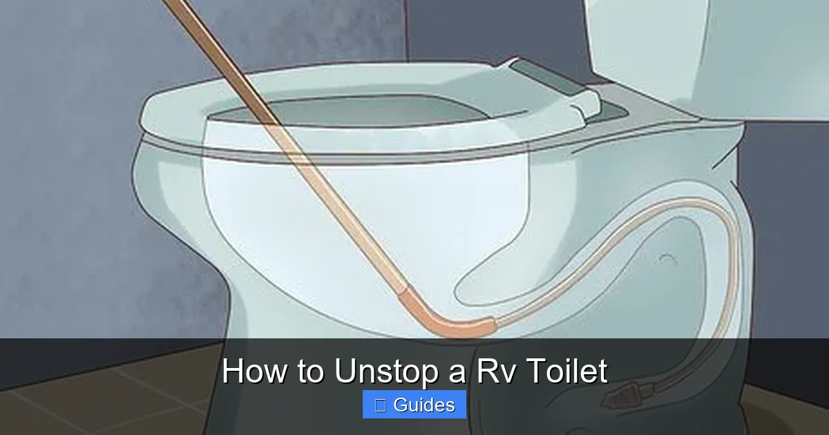 How to Unstop a Rv Toilet