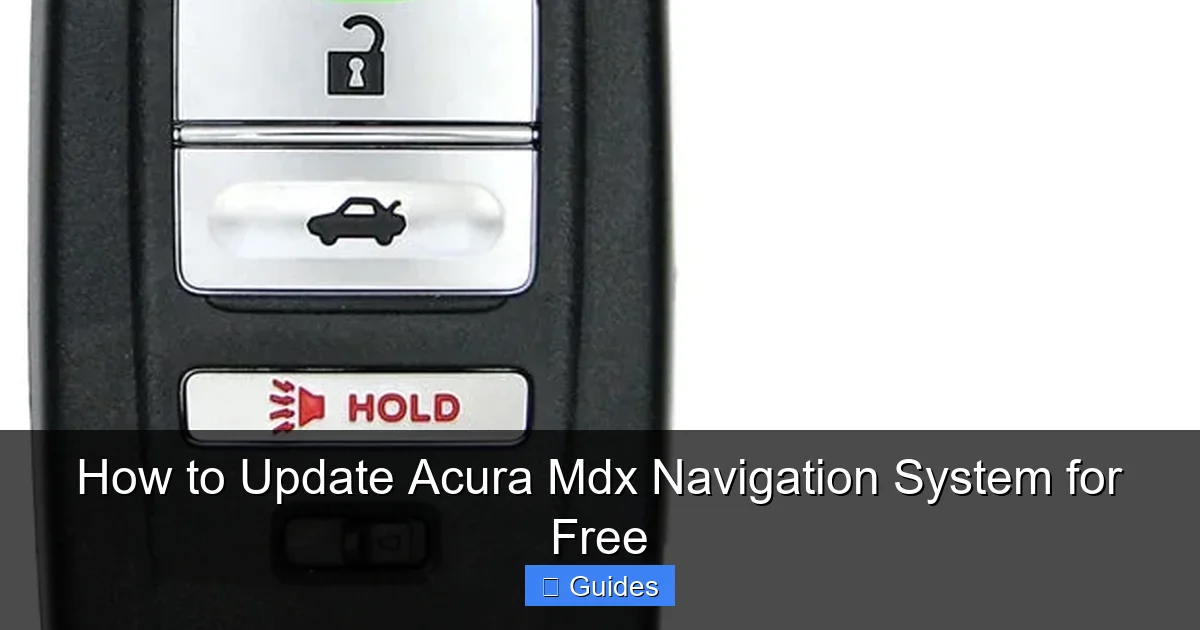 How to Update Acura Mdx Navigation System for Free