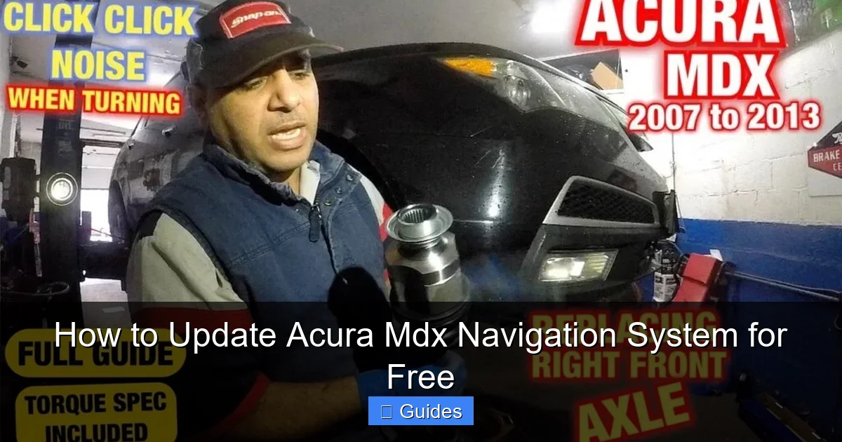 How to Update Acura Mdx Navigation System for Free