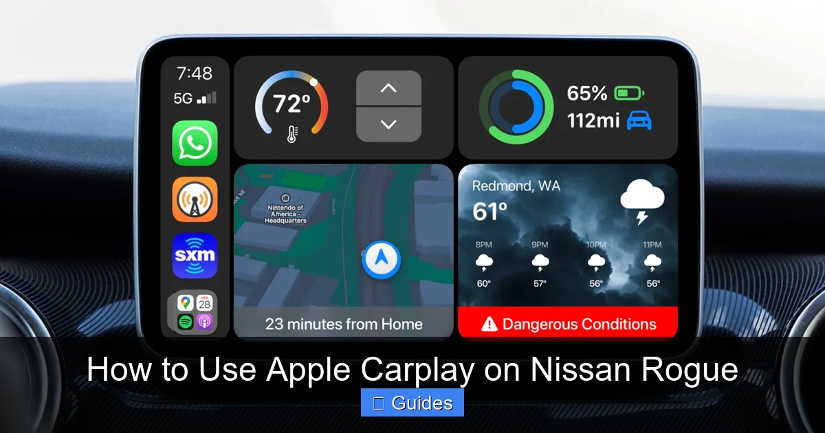 How to Use Apple Carplay on Nissan Rogue