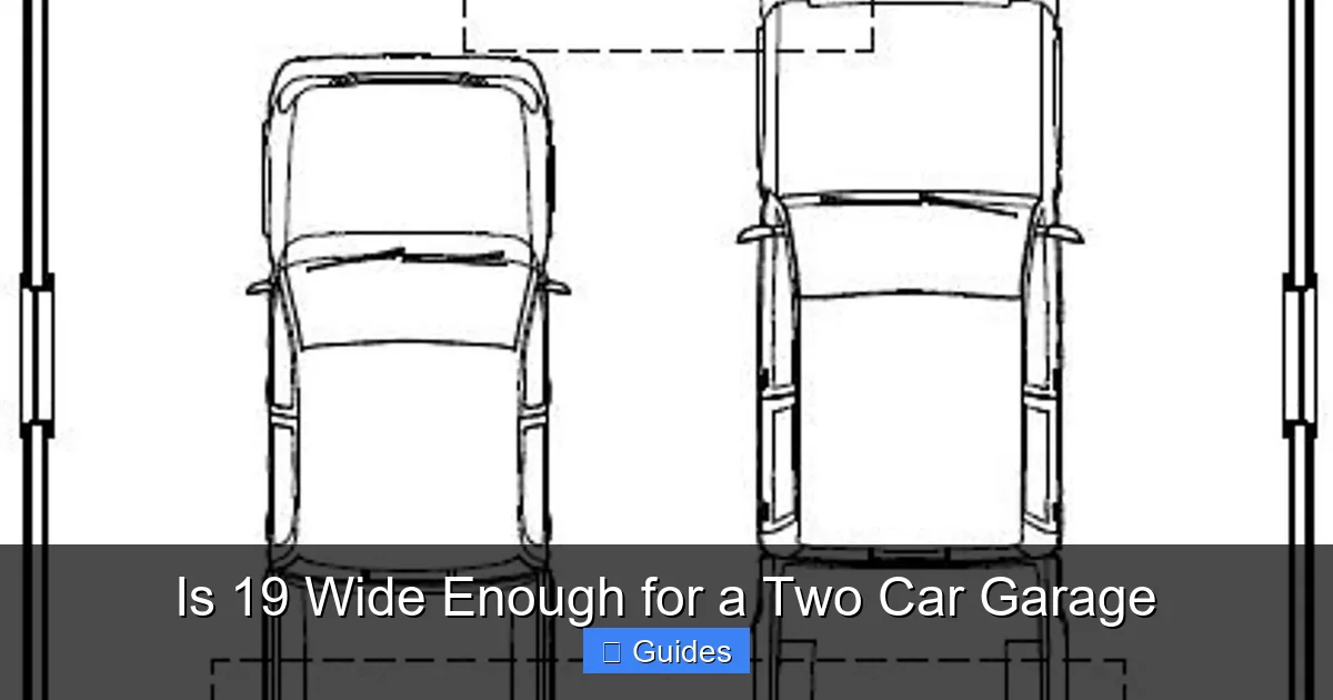 Is 19 Wide Enough for a Two Car Garage