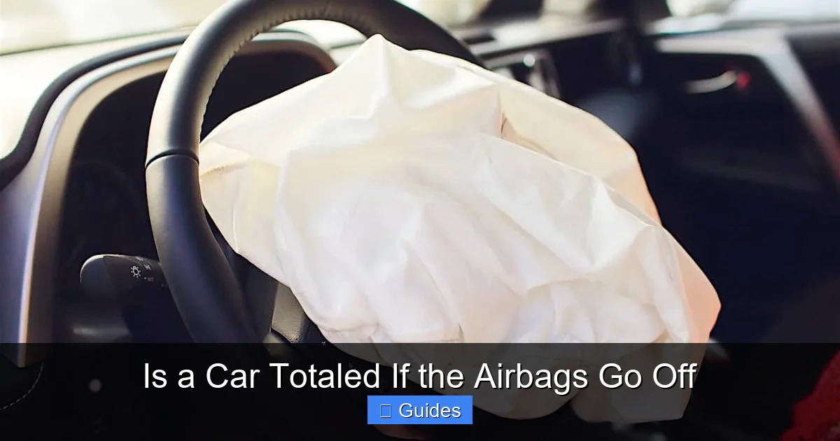 Is a Car Totaled If the Airbags Go Off