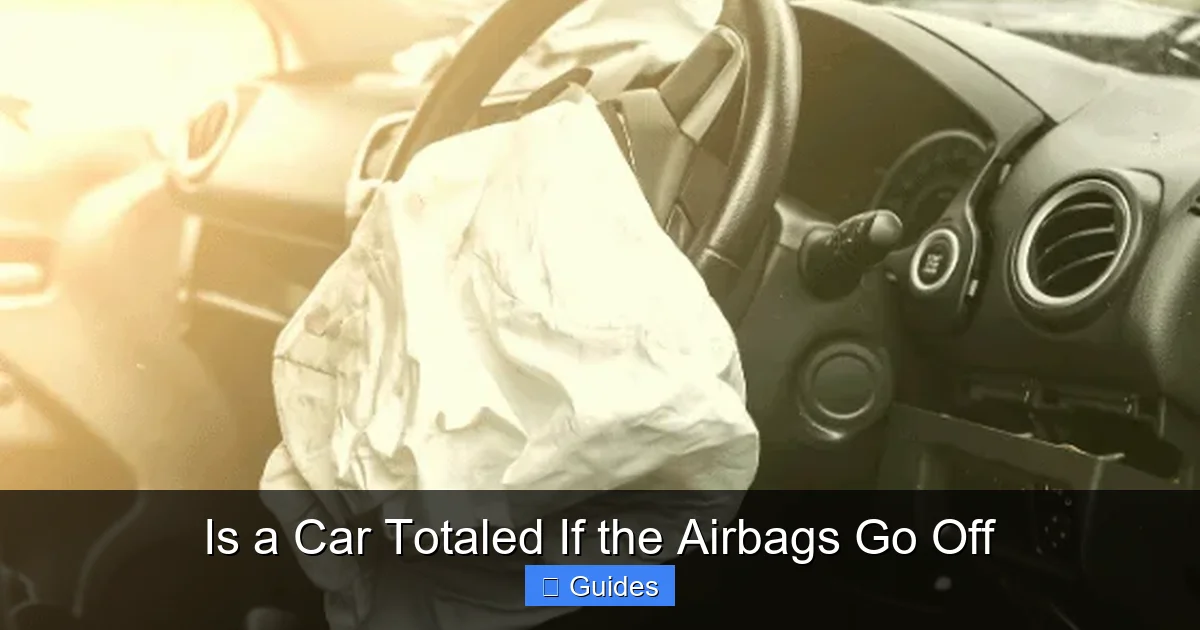 Is a Car Totaled If the Airbags Go Off