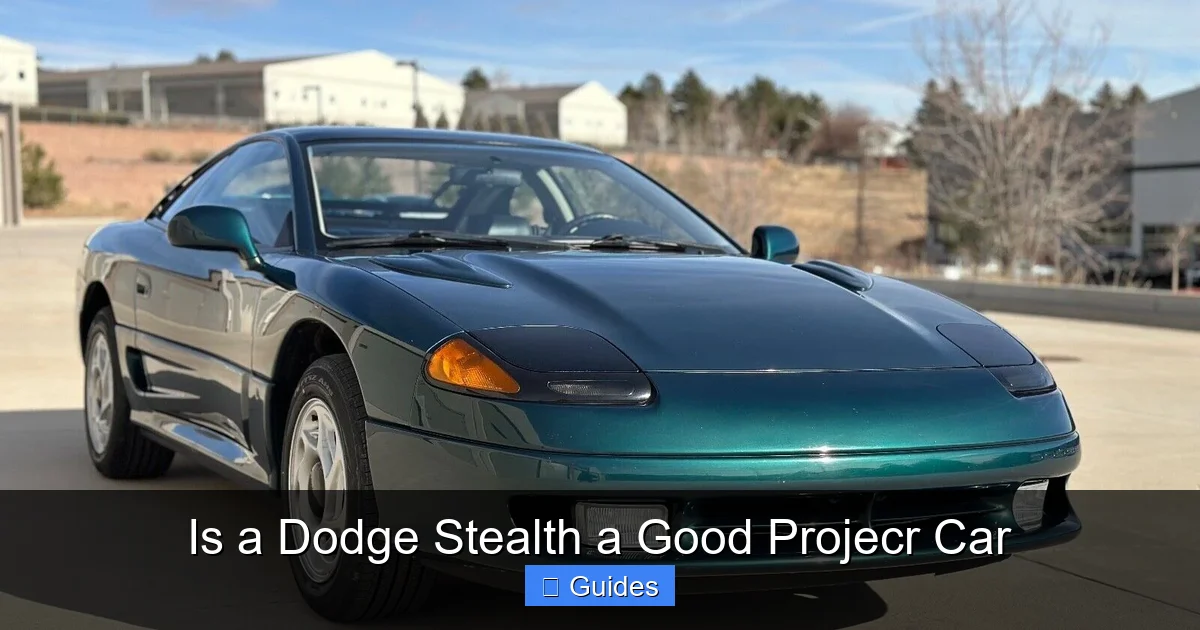 Is a Dodge Stealth a Good Projecr Car