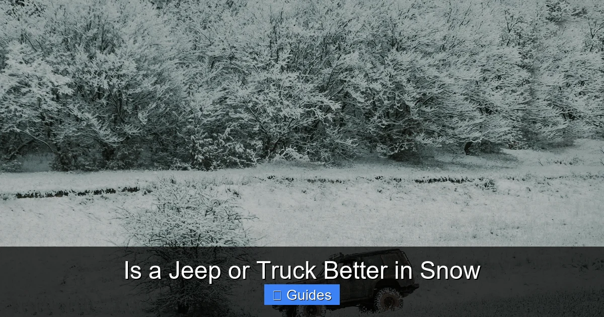 Is a Jeep or Truck Better in Snow