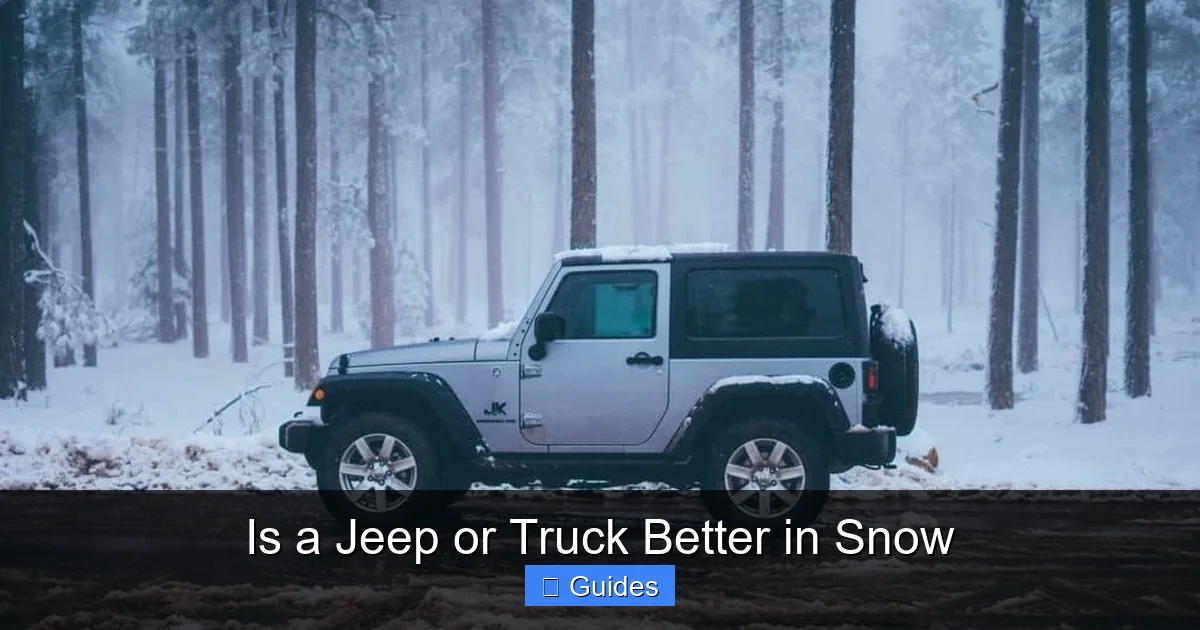 Is a Jeep or Truck Better in Snow
