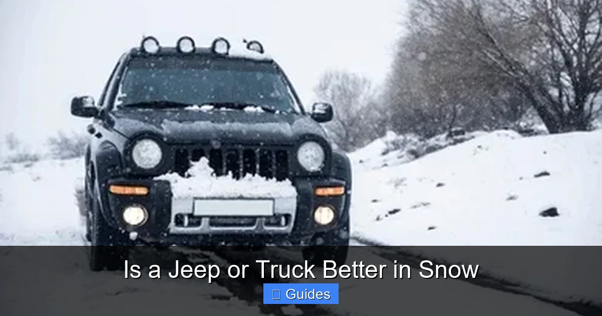 Is a Jeep or Truck Better in Snow