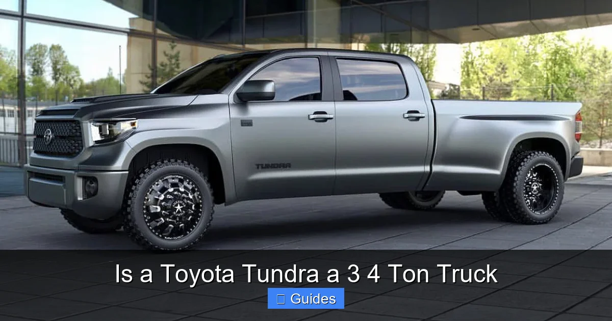 Is a Toyota Tundra a 3 4 Ton Truck