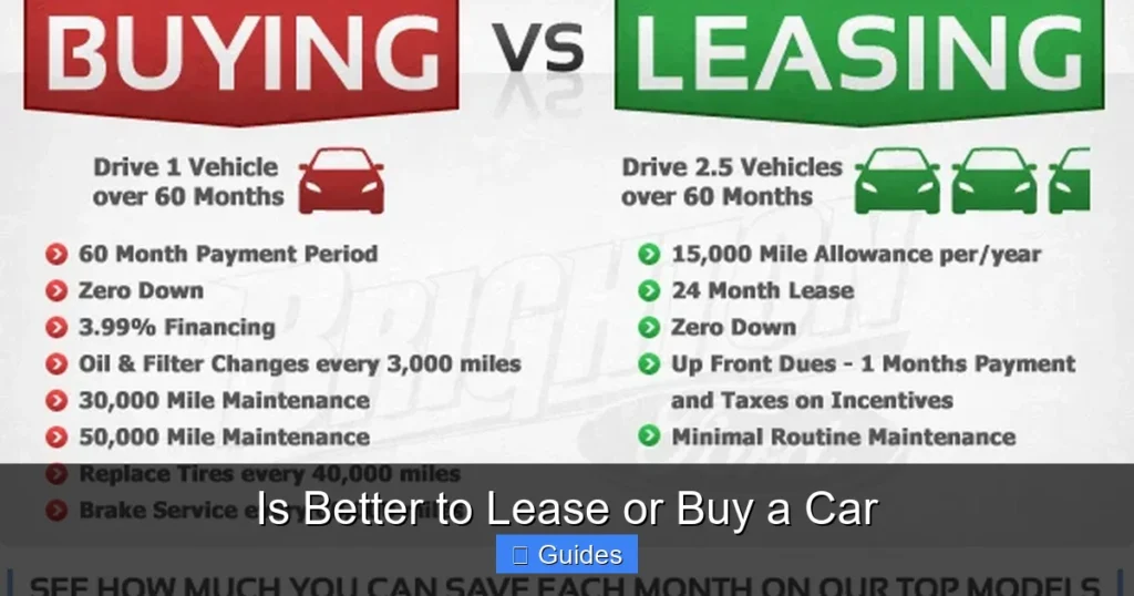 Is Better to Lease or Buy a Car