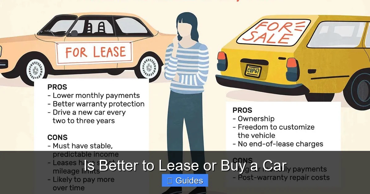 Is Better to Lease or Buy a Car