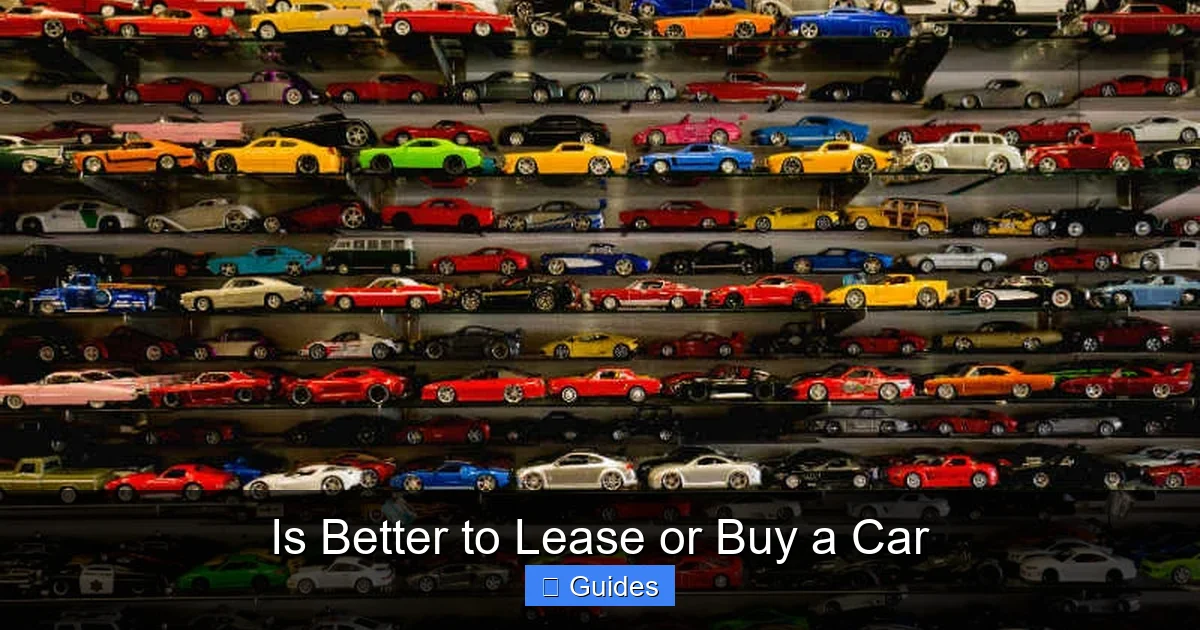 Is Better to Lease or Buy a Car