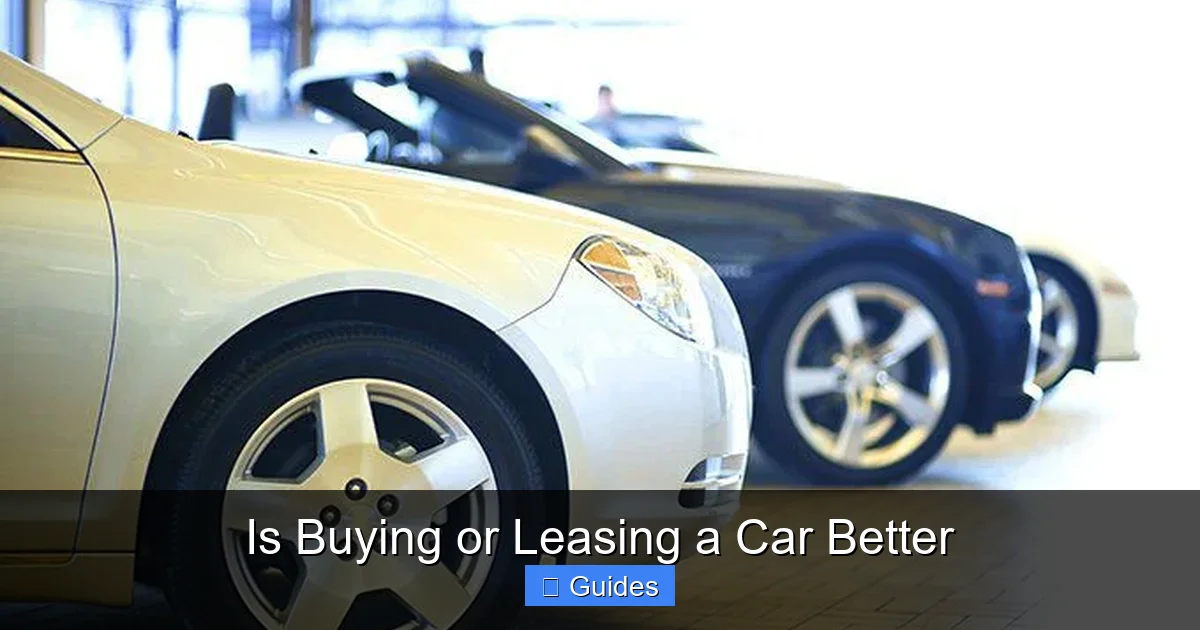 Is Buying or Leasing a Car Better