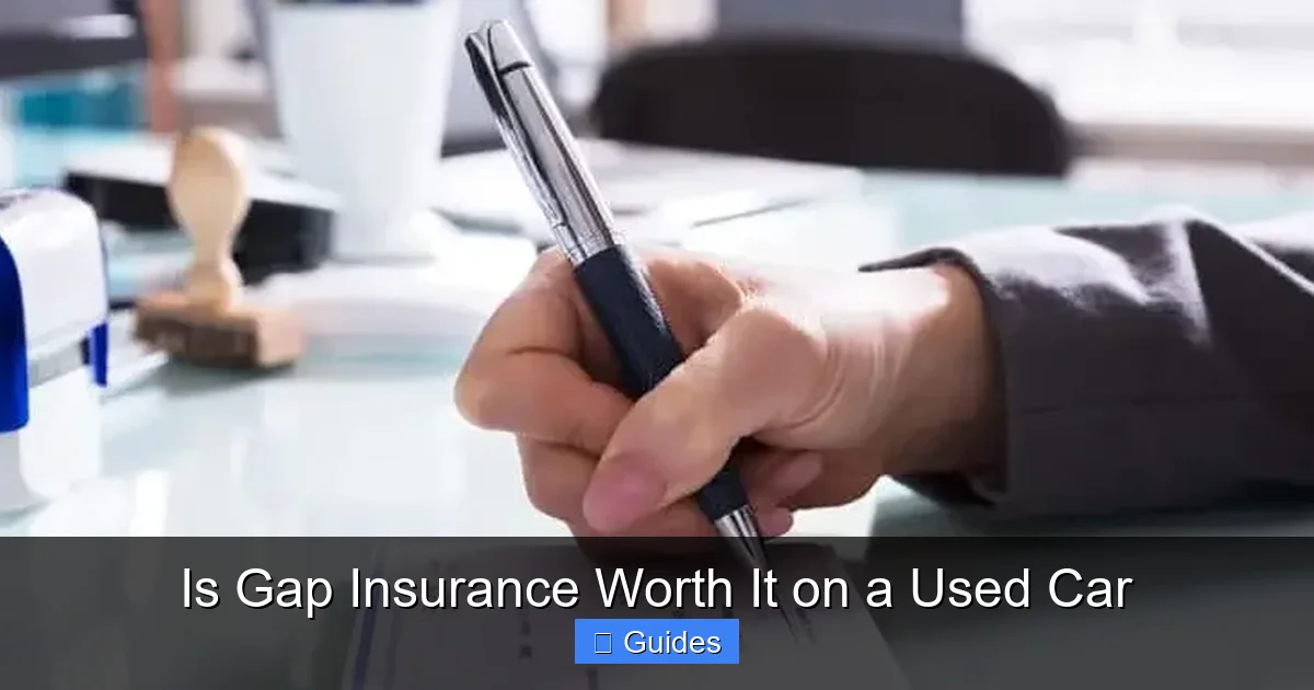 Is Gap Insurance Worth It on a Used Car