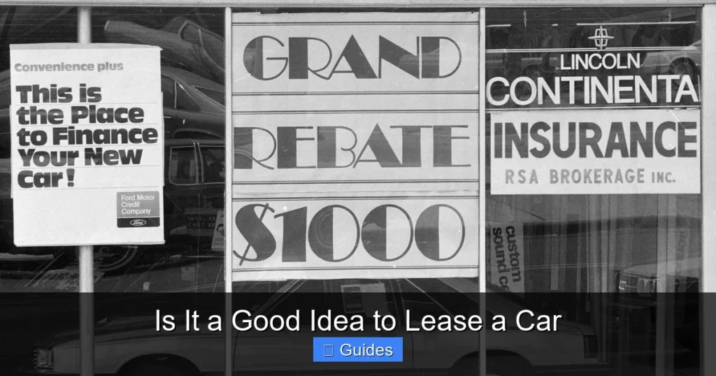 Is It a Good Idea to Lease a Car