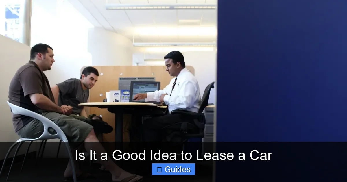 Is It a Good Idea to Lease a Car