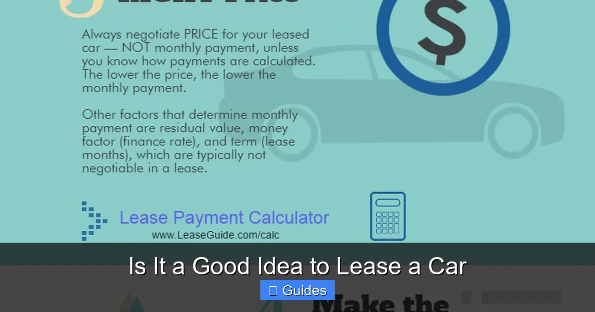 Is It a Good Idea to Lease a Car