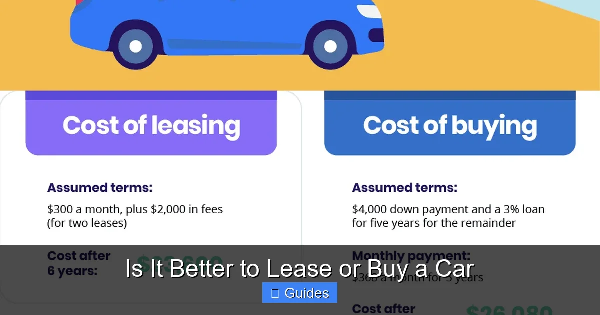 Is It Better to Lease or Buy a Car
