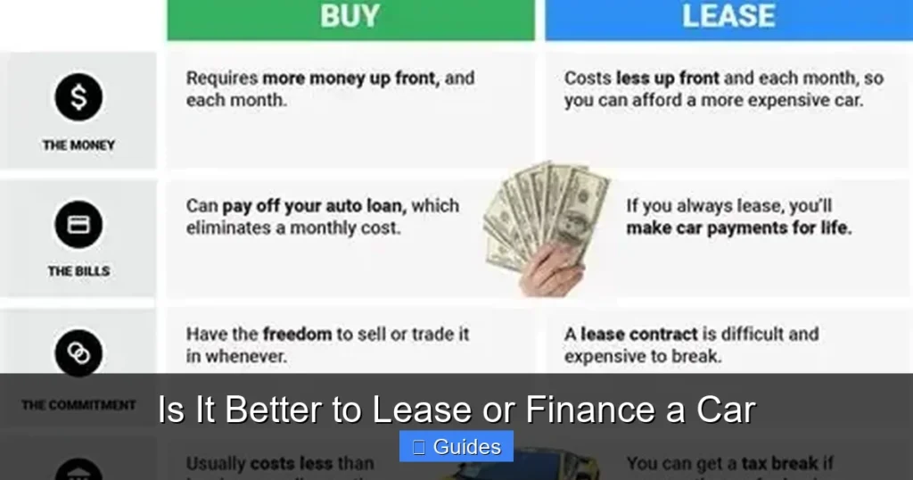 Is It Better to Lease or Finance a Car