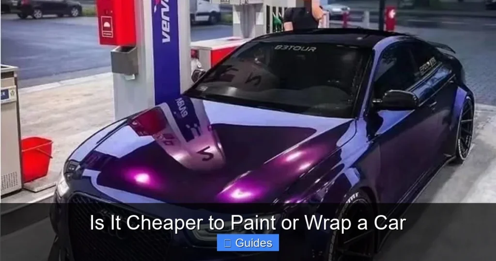 Is It Cheaper to Paint or Wrap a Car