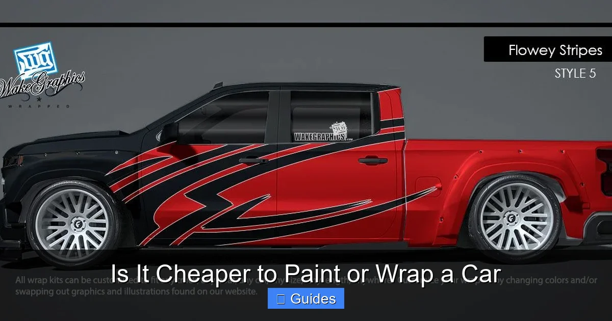 Is It Cheaper to Paint or Wrap a Car