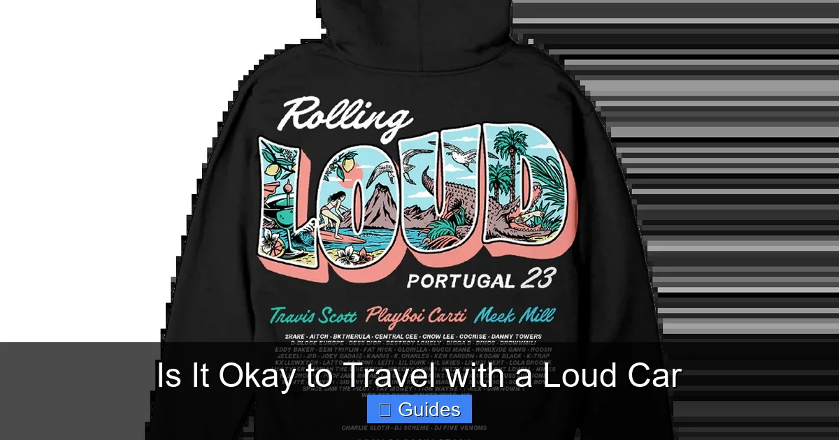 Is It Okay to Travel with a Loud Car
