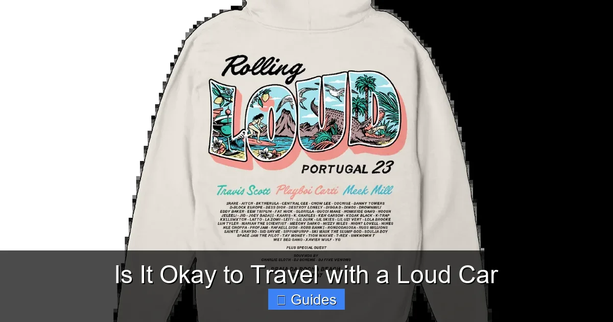 Is It Okay to Travel with a Loud Car