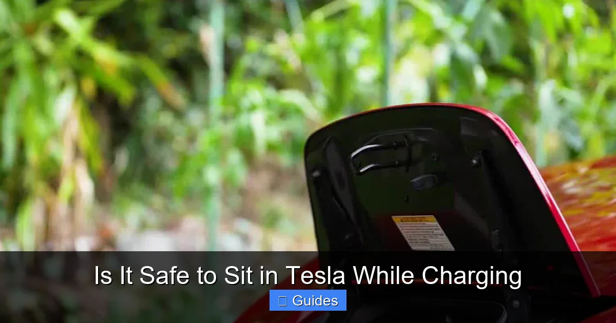 Is It Safe to Sit in Tesla While Charging