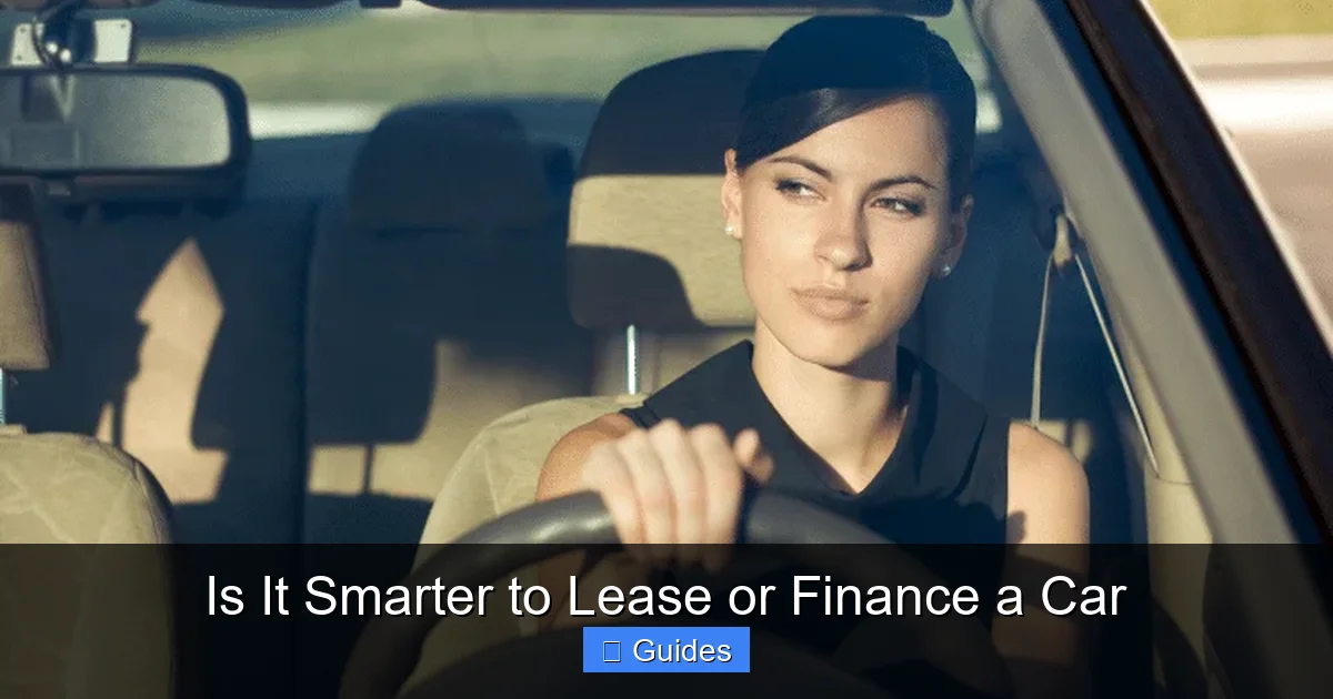 Is It Smarter to Lease or Finance a Car